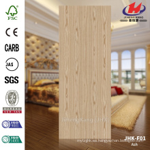 JHK-F01 3mm de gran tamaño de la naturaleza China Ash Flush piel de la puerta